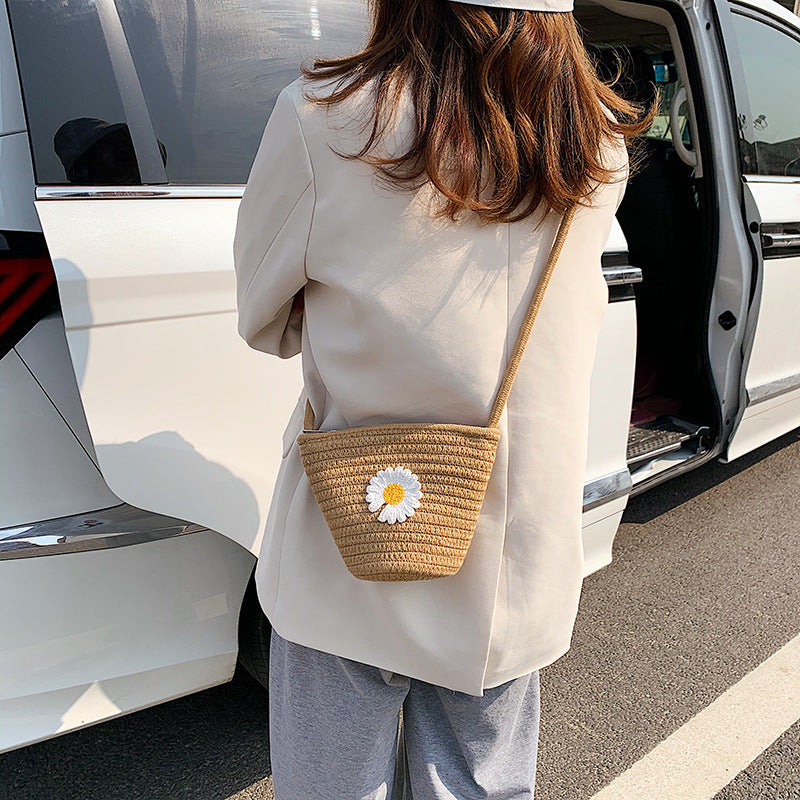 women shoulder messenger bucket bag mini ins