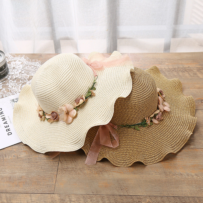 Ladies Hat  Big Wave Flower