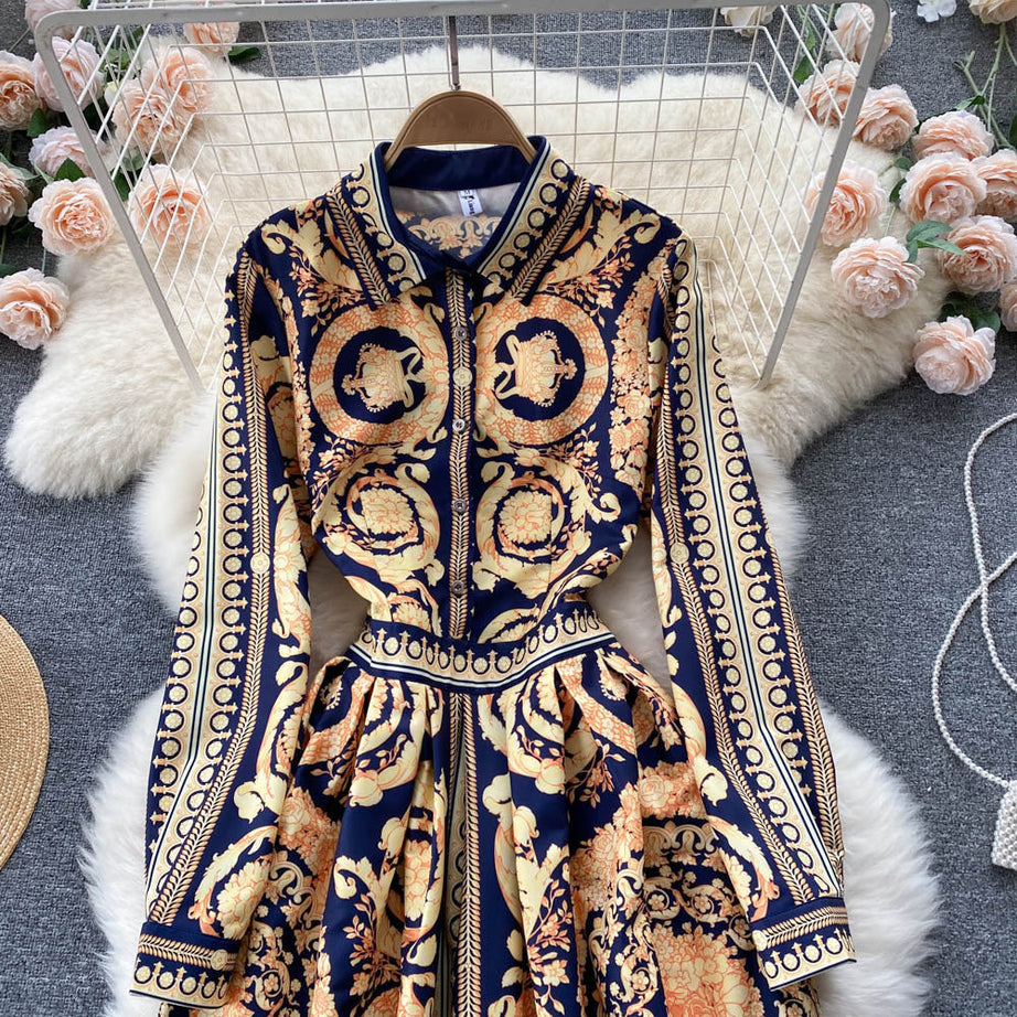 All-match Waist-slimming Dress With Gentle Wind And Big Swing